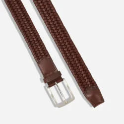 Braided Leather Brown Belt - Image 3