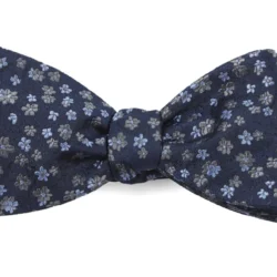 Free Fall Floral Navy Bow Tie