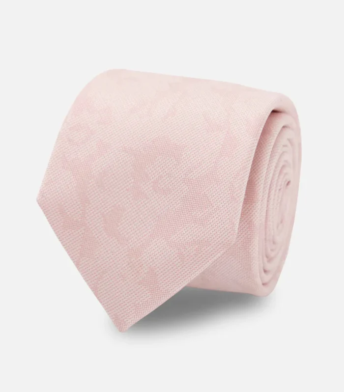 Refinado Floral Tie - Blush Pink, Skinny