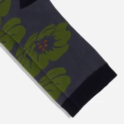Ashland Floral Denim Blue Dress Socks - Image 3