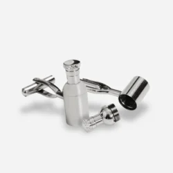 Cheers Silver Cufflinks - Image 2