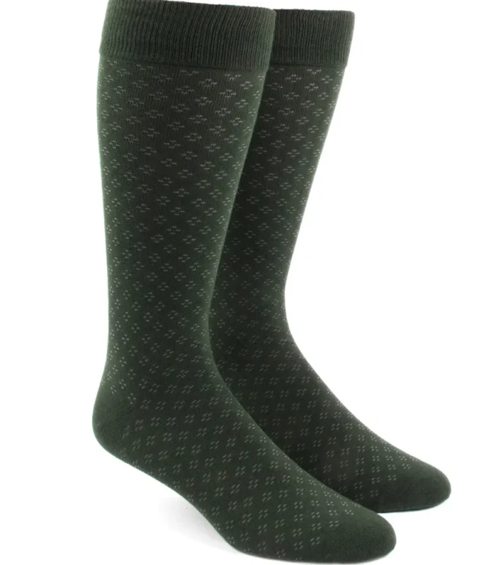 Speckled Dress Socks - Hunter Green